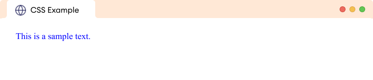 HTML Code with CSS A simple wepage with a paragraph text