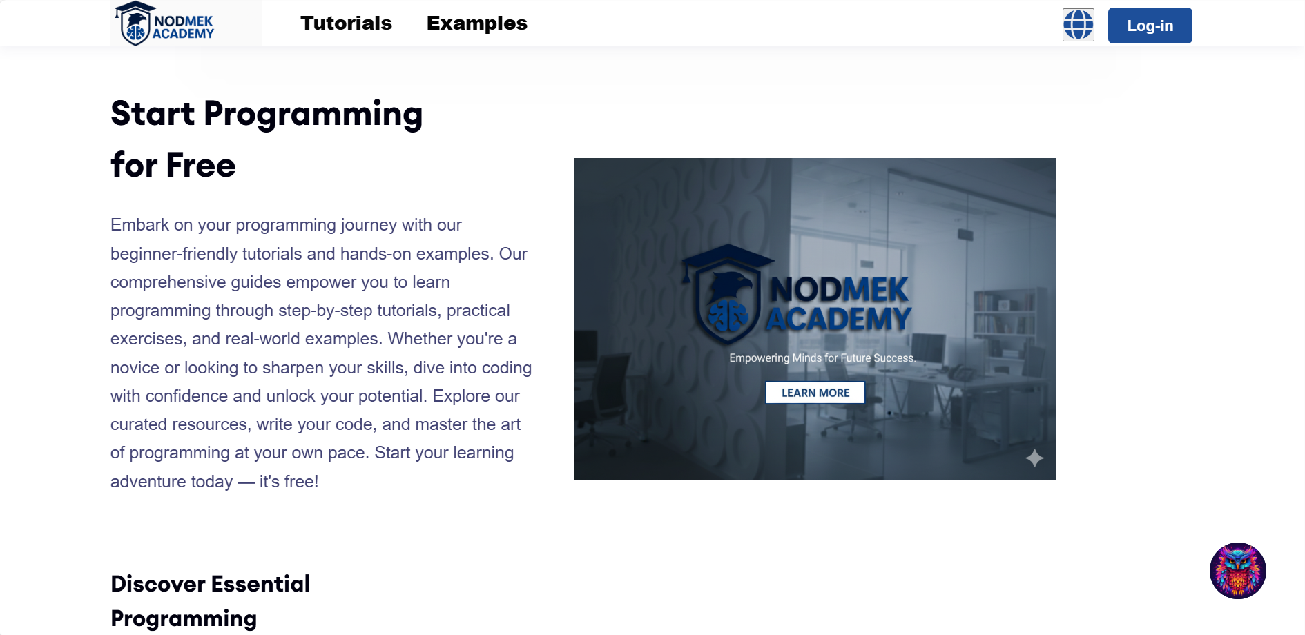 nodmek website compared with and without CSS.