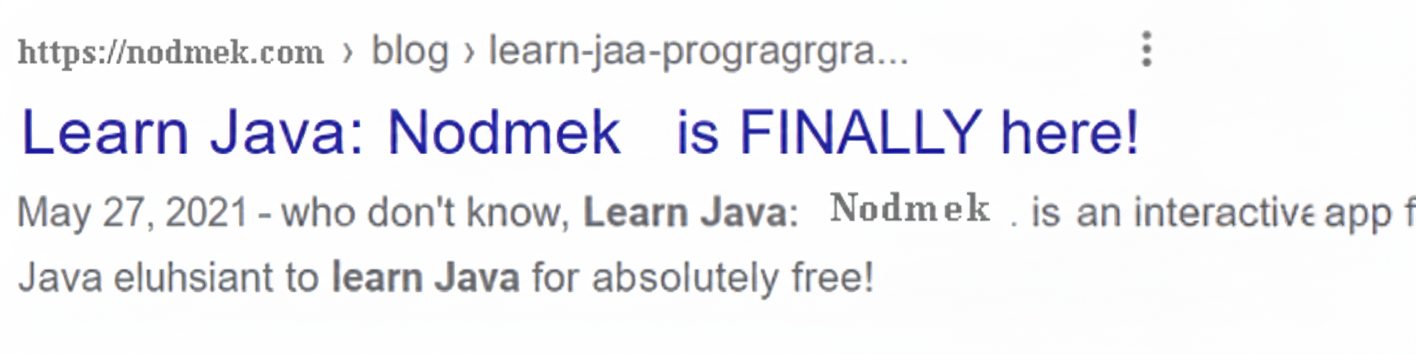 Example of good title 